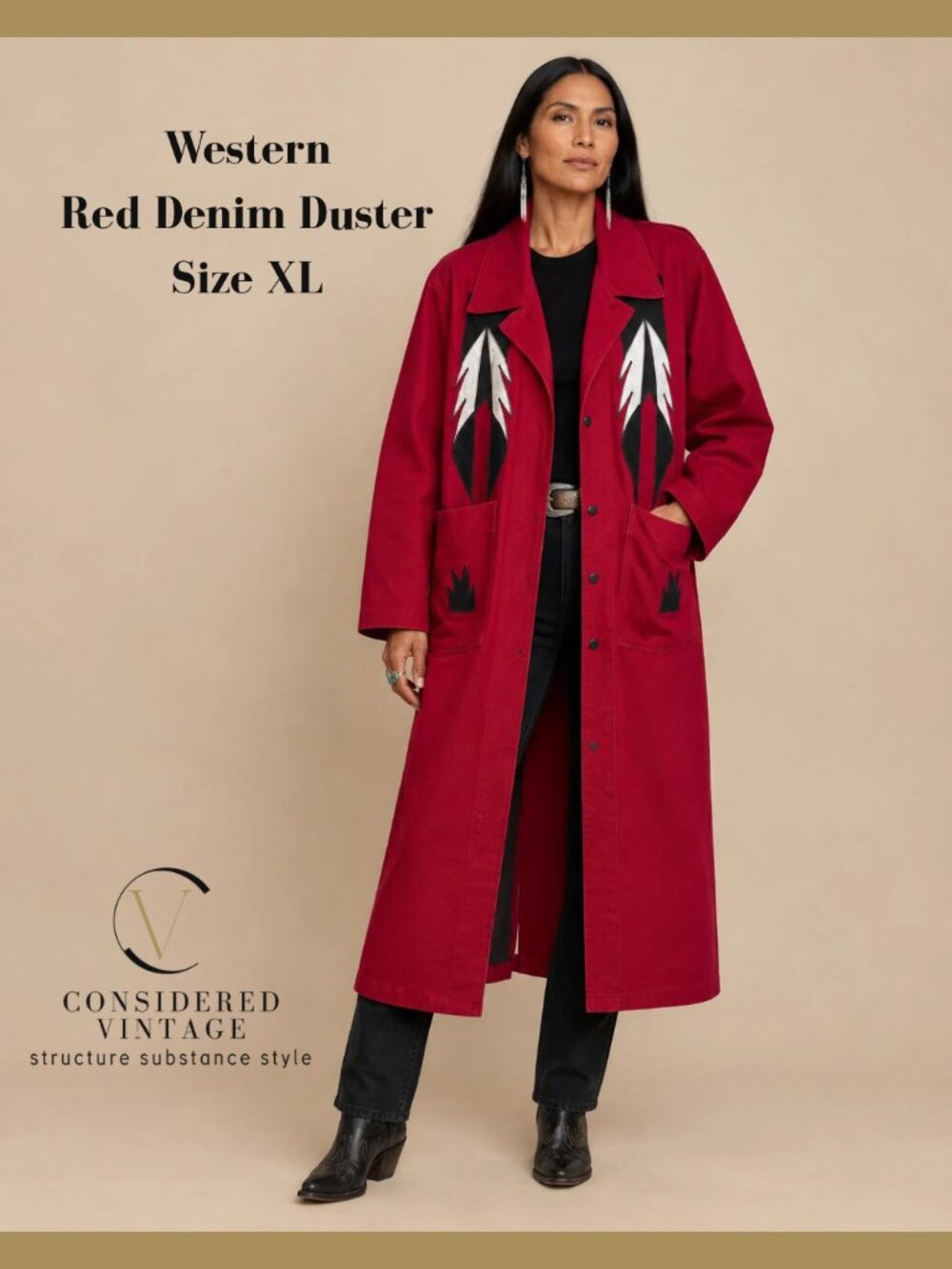 🏜️ Stunning True Vintage Southwestern / Western Statement Coat 🏜️